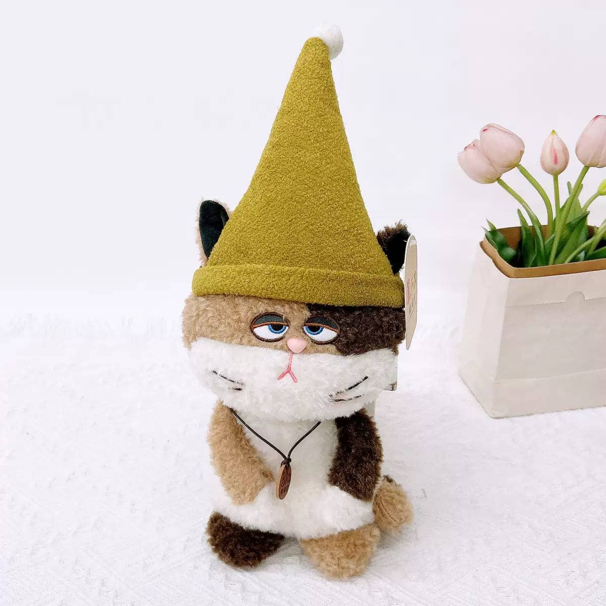 Игрушка «Сердитый кот» в синей шапке, 30 см 4