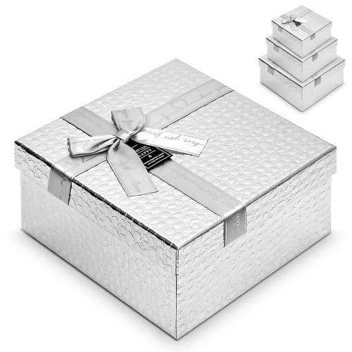 Коробка подарочная Никель, квадрат. / 25х25х12 см 3