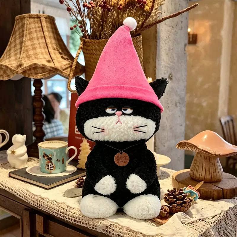 Игрушка «Сердитый кот» в синей шапке, 30 см 5