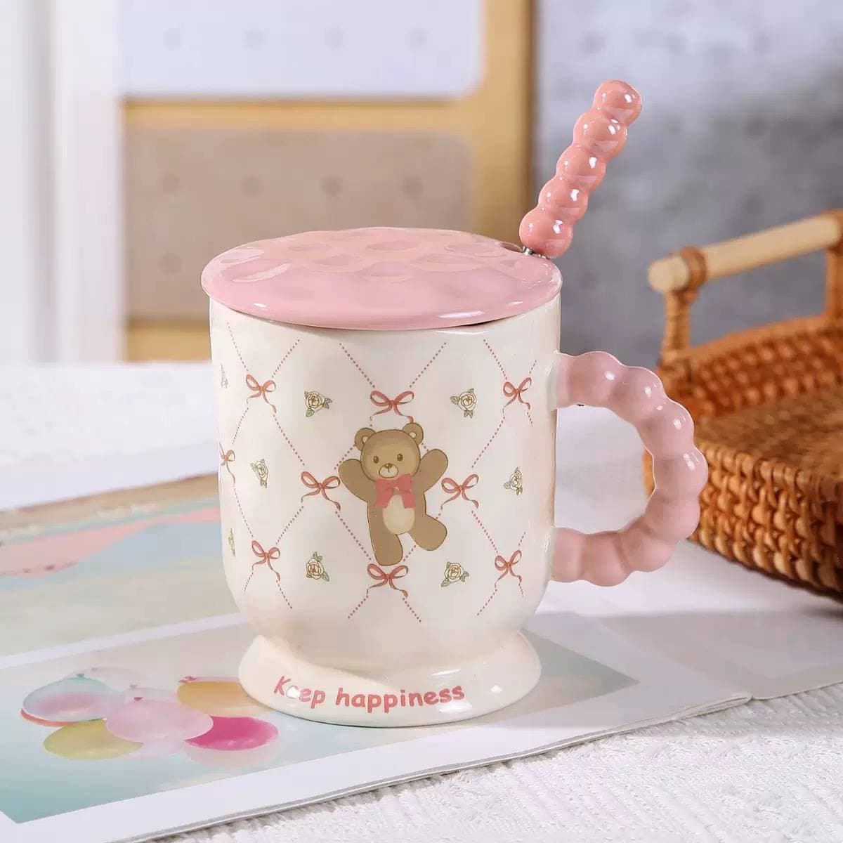 Бокал Мишка Keep happiness, 370 мл / №1