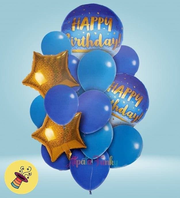 Набор шаров Happy birthday 16х